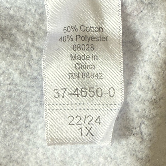 Woman Within Fleece-Lined Tunic Top size 1X (22/24) - Picture 8 of 8